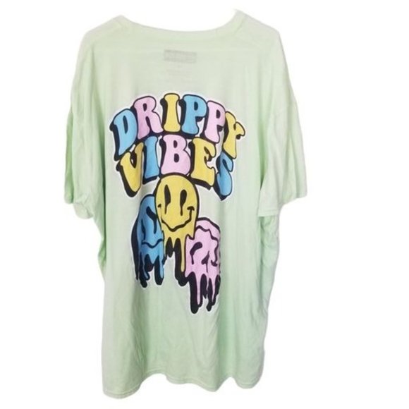 GSTR Mens 4X Green Graphic Drippy Vibes Print Shor - Picture 6 of 6